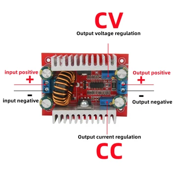 Convertitore boost step-up DC 400W 15A Alimentatore a corrente costante Driver LED Modulo step up caricatore di tensione da 8,5-50V a 10-60V