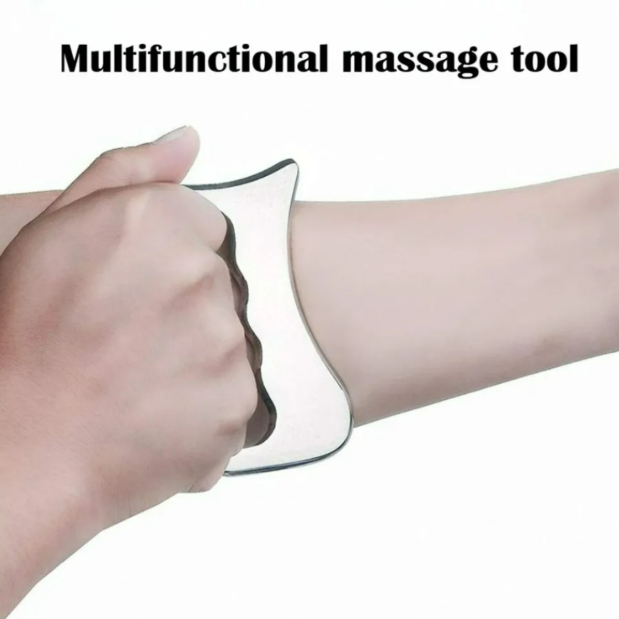 Professional Massage Tool - Full Body Stainless Steel Gua Sha for Shoulders, Back & Legs, Handheld Design for Targeted Comfort