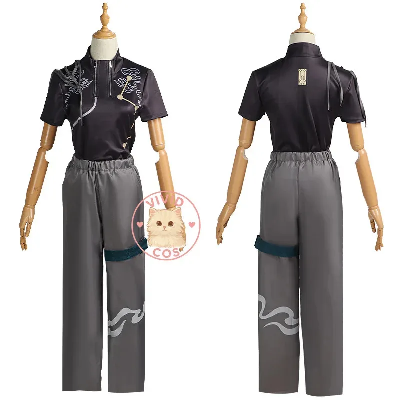 ABC123Game Honkai: Star Rail Dan Heng Cosplay Costume Anime Role Play Fashion Clothes Wig Shoes for Men Women Adult 3;f'6,c;7.y;