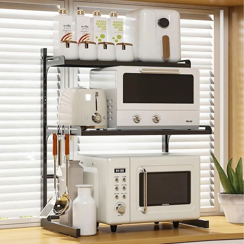 Prateleira de Armazenamento Multicamadas para Cozinha, Suporte para Temperos, Prateleira para Micro-ondas, Suporte para Panel...