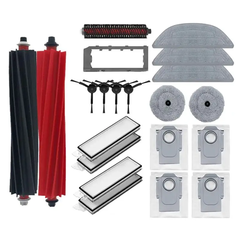 21PCS For Roborock S8 Maxv Ultra Robot Vacuum Cleaner Accessories Main Side Brush Hepa Filter Mop Dust Bags Spare Parts