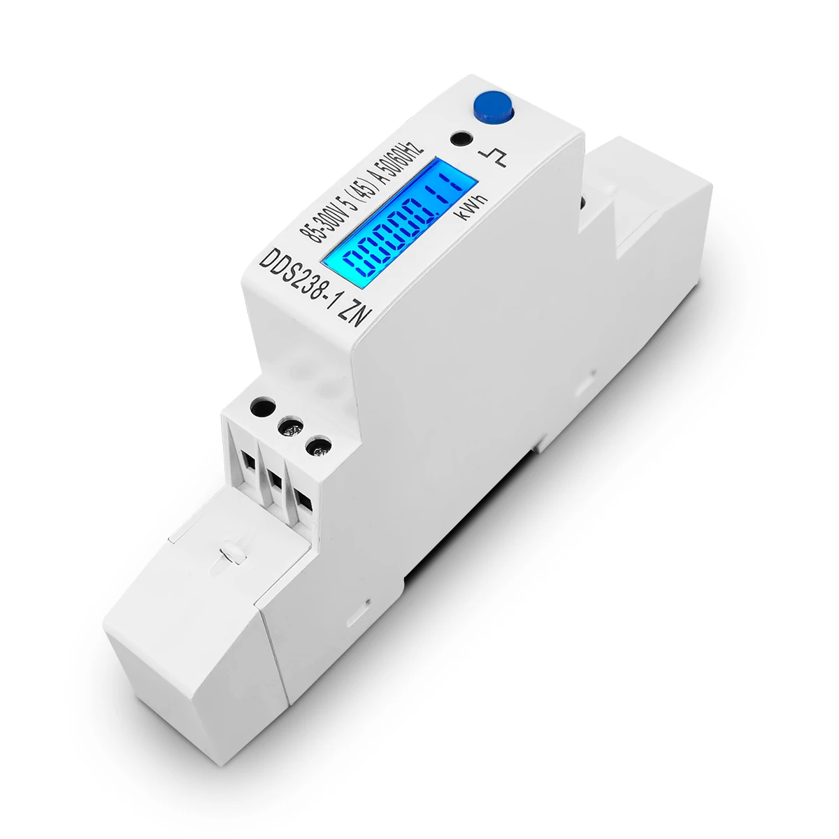 TOMZN 5(45)A 45A MAX 110V 220V 50-60HZ voltage current single phase Din rail KWH Watt hour energy meter with RS485 MODBUS-RUT