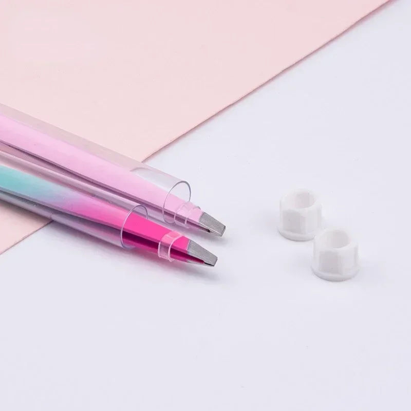 ステンレススチールローズゴールド眉毛ピンセット - 顔の脱毛美容メイクアップツール