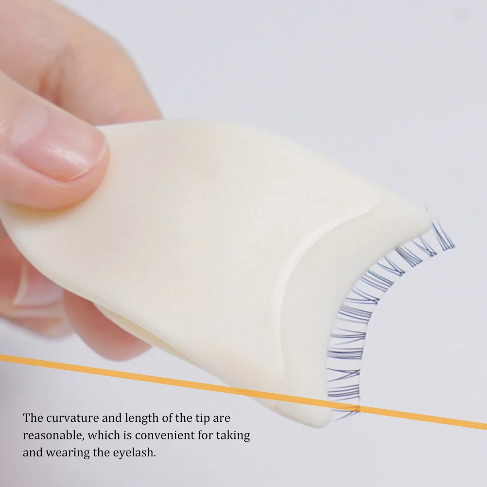 Pinzas para extensión de pestañas, aplicador de punta fina, clip para fijación precisa de pestañas postizas, accesorio de maquillaje con agarre antideslizante, 4 Uds.