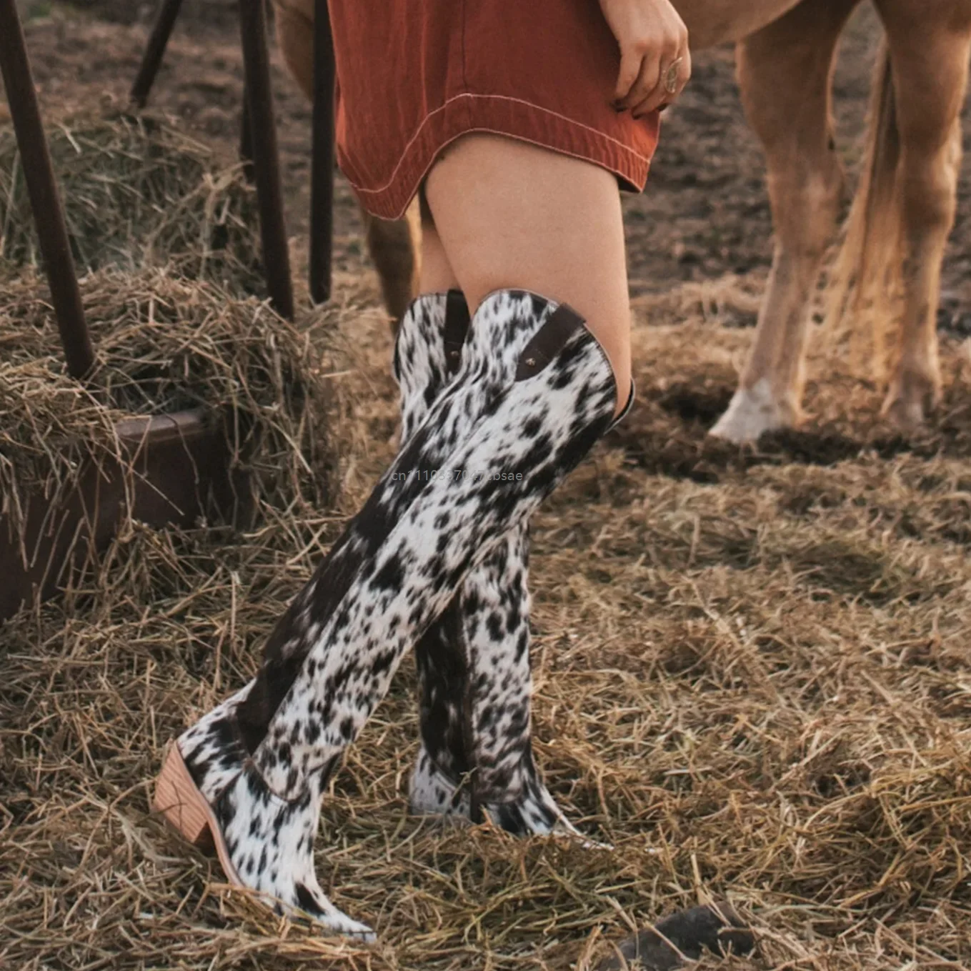 Botas Femininas Estilo Cowboy - Western Cowgirl Boot avaliação e preço