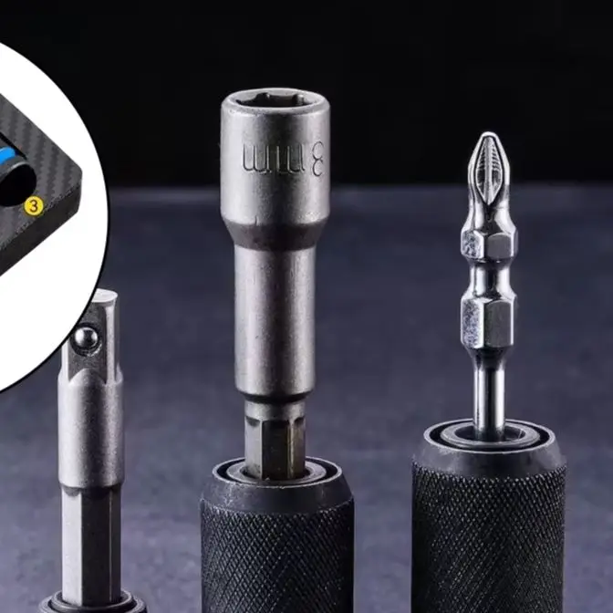Multi Function Electric Wrench Adapter Kit For Rapid Socket Swaps Strong Torque Tool Solution For Professional Or Hobby Projects