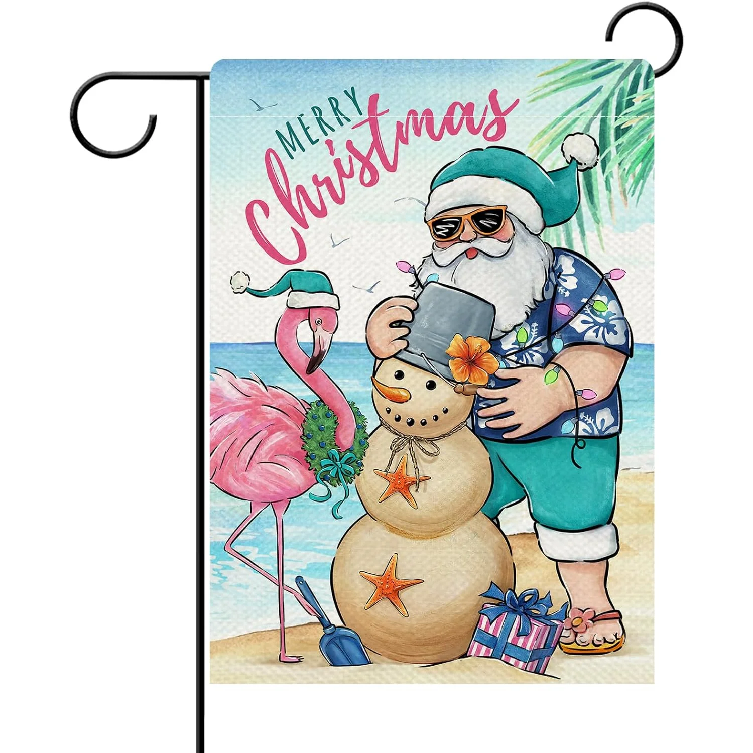 X Home Decor - Merry Christmas Santa Decoration Garden Flags,