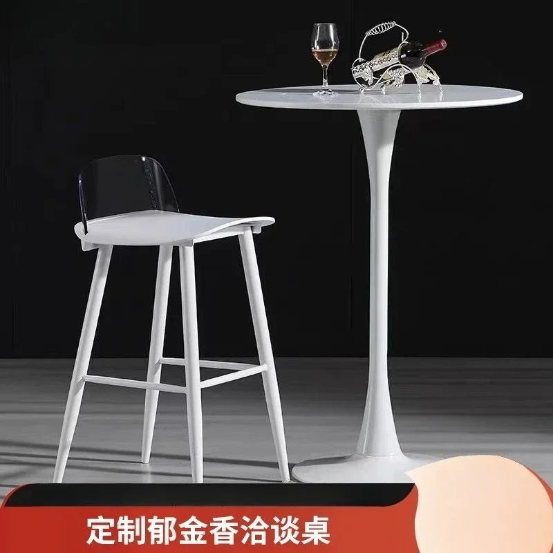 Household simple coffee table negotiation small round table, bedside coffee table living room reception small round table