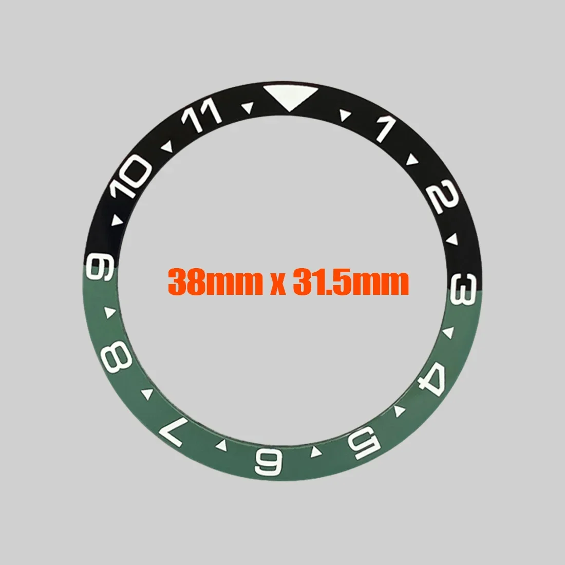 38mm inserção de moldura de cerâmica plana apto para skx007 skx009 srpd caixa de relógio nh35 38x31.5mm anel de inserção de moldura de cerâmica