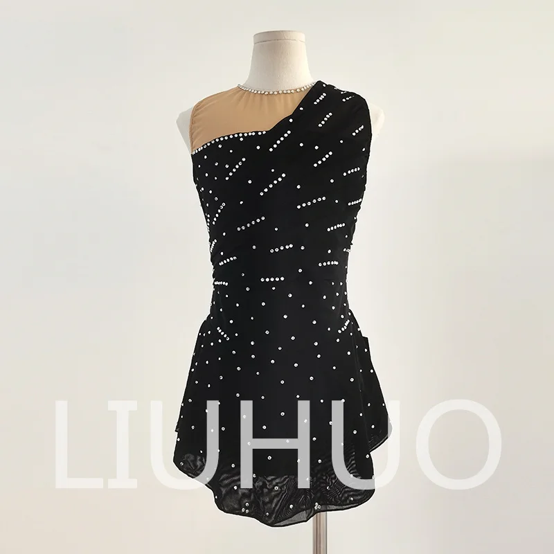 

LIUHUO Ice Figure Skating Dress Girls Women Teens Stretchy Spandex Competition Wholesale