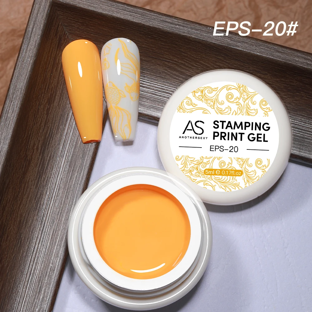 Stempelgel Neue Farben Stempelgel Rot Schwarz Weiß Lila Blau Abziehbarer UV-Lack für Nagelstempelplatte