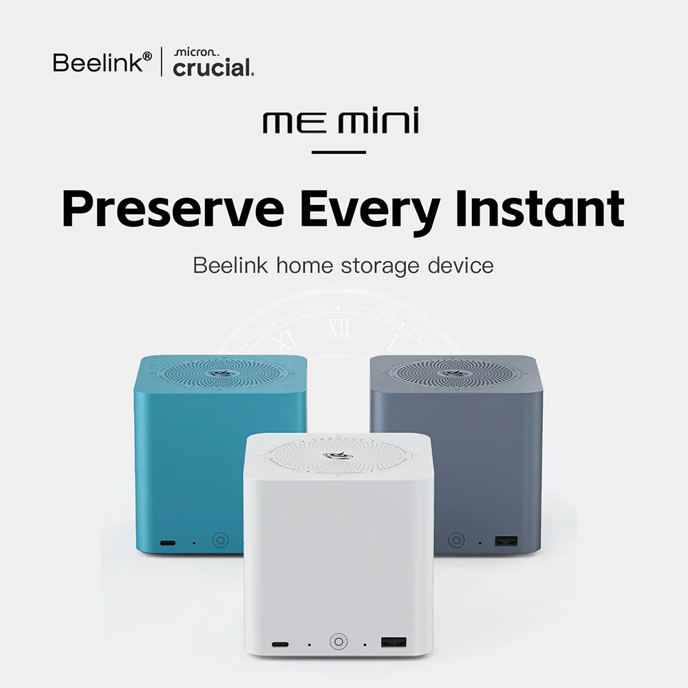 Nuevo Beelink ME Mini Intel Twin Lake N200 LPDDR5 4800MHz 12GB RAM SSD WiFi6 4K double 2,5 Lan Mini Ordenador VS Bmax B4 Plus