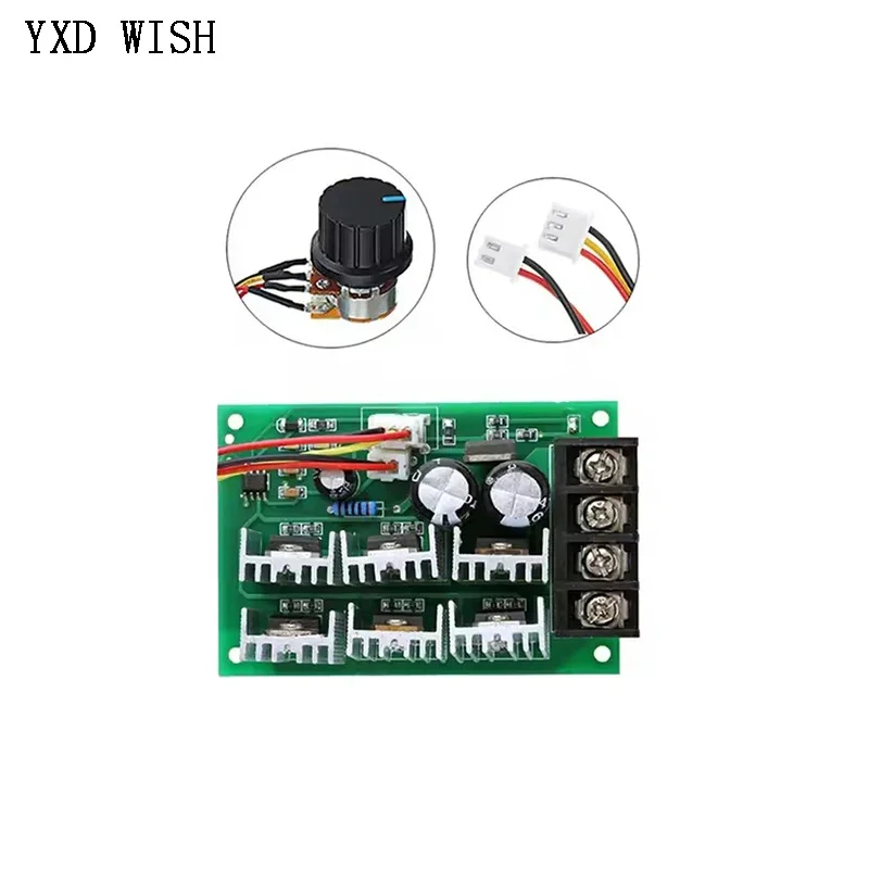DC 9V-55V 40A Motor Speed Controller ZW40 DC 9/12/24/36/48/55V Electric PWM Speed Control Regulator With Reversible Switch