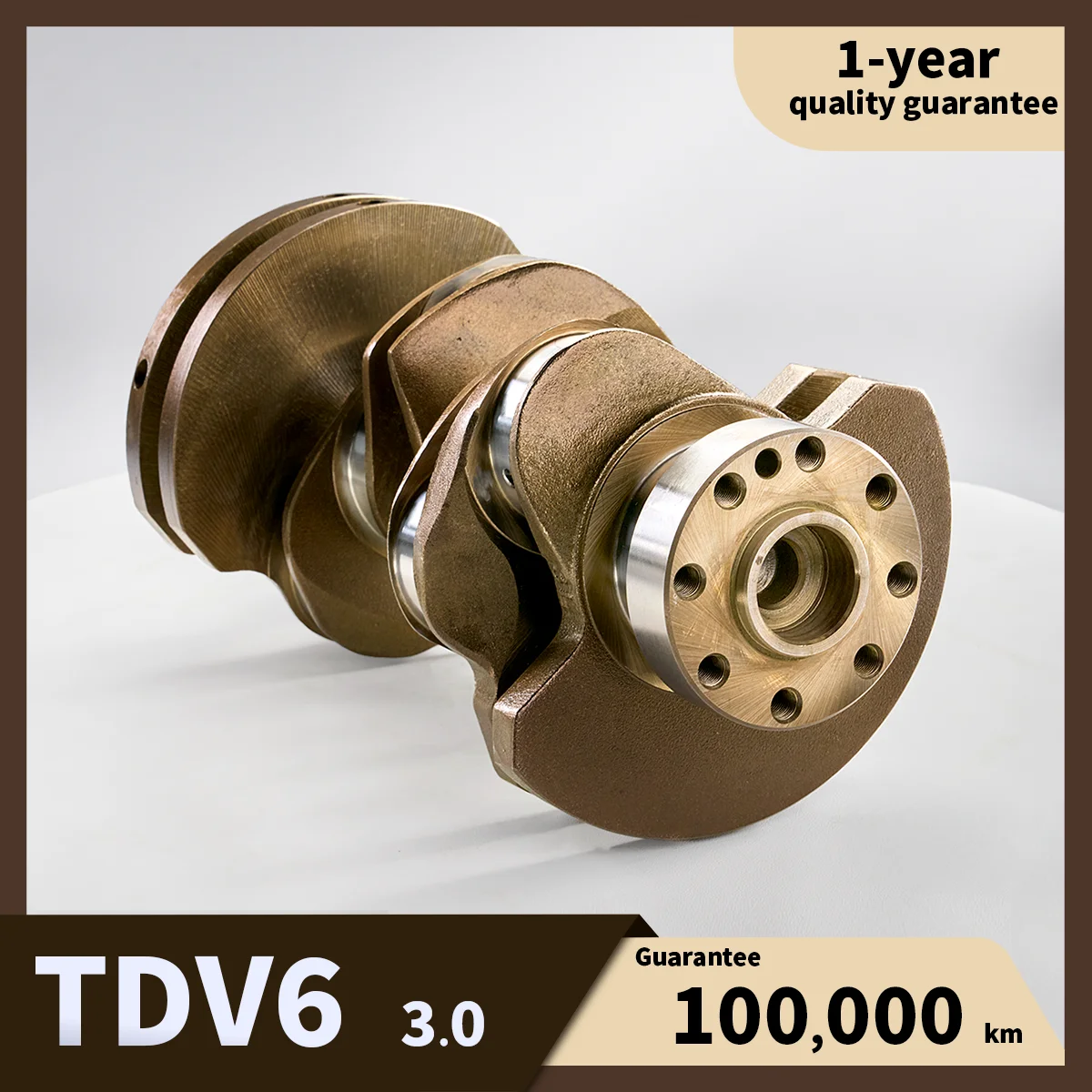 

TDV6 3.0L V6 Crankshaft for Land Rover Discovery 4/5 Jaguar XF | High-Strength Cast Iron, Anti-Impact Design, OE LR038168