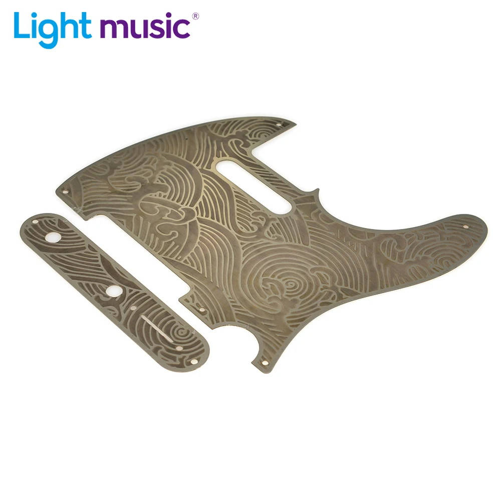 Vintage 5 Holes 8 Holes Stainless steel Tele Guitar Pickguard with Screws Scratch Plate for Electric Guitar