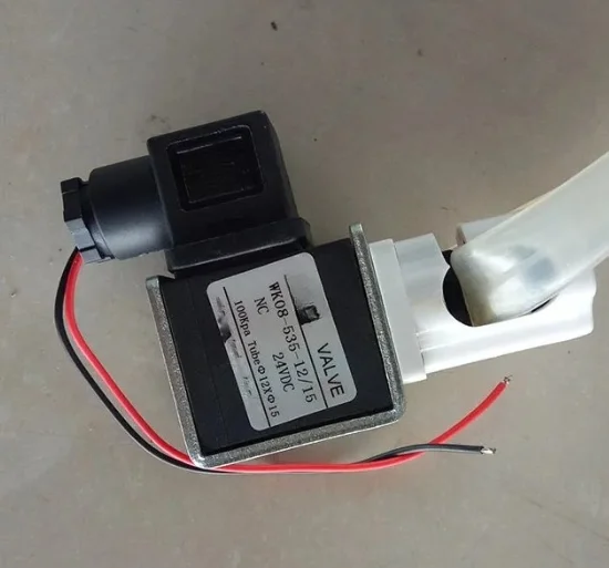 one size open Normally closed Solenoid Pinch Valve 12VDC/24VDC tube size
