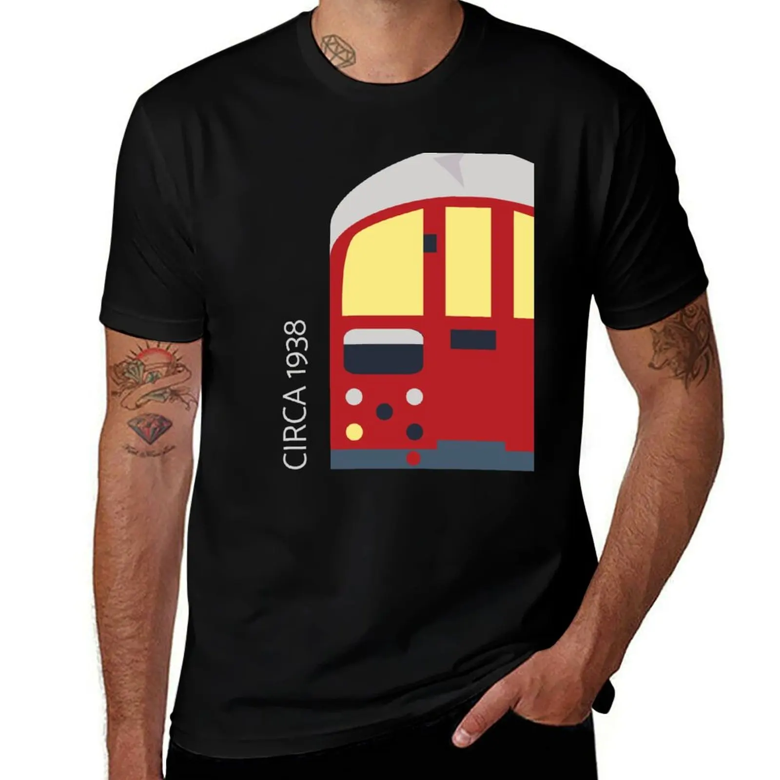 

t shirt Train man T-Shirt t T-Shirt casual summer shirt man 1938 t Tube Circa man luxury shirt Underground
