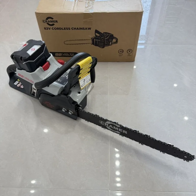Original genuine electric lithium battery chain saw high power wireless handheld cutting logging saw chain