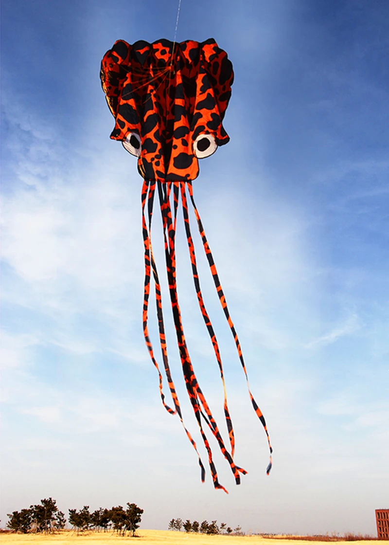 gratis verzending nieuwe octopus vliegers vliegen speelgoed voor kinderen vliegers lijn outdoor games kind vliegende vlinders vislijn winder