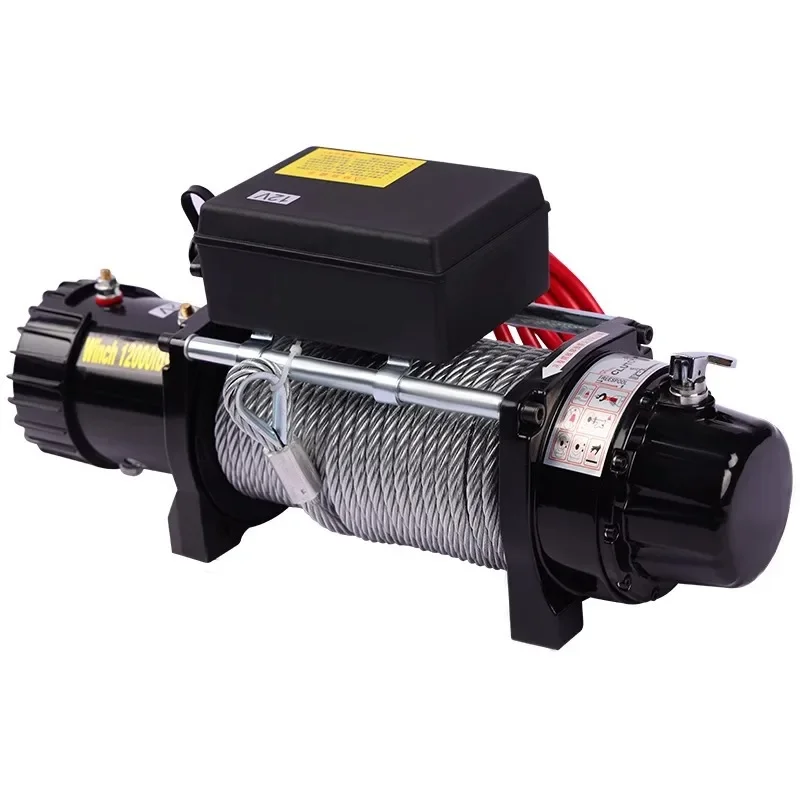 Electric winch 12v24v off-road vehicle winch self-rescue tractor rescue trailer 24V12v vehicle electric winch