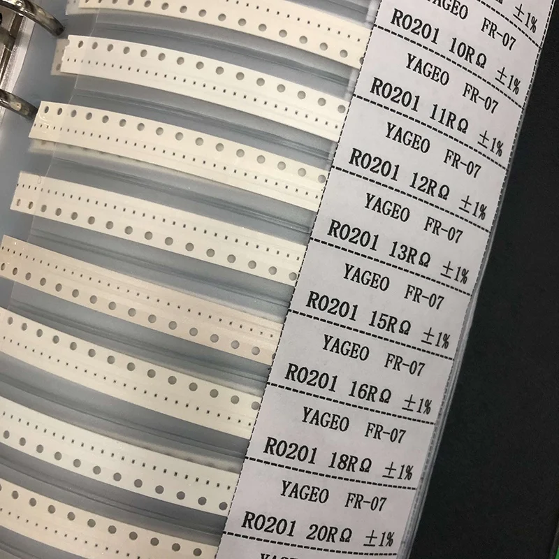 

NN89R 8500PCS 0402 SMD Resistor Sample Book 1% Resistor Kit