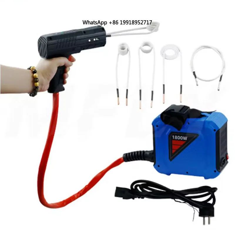 

1800W Magnetic Induction Heater Car Repair Bolt Remover Tools Set Welding Equipment with 4 Pieces Coil