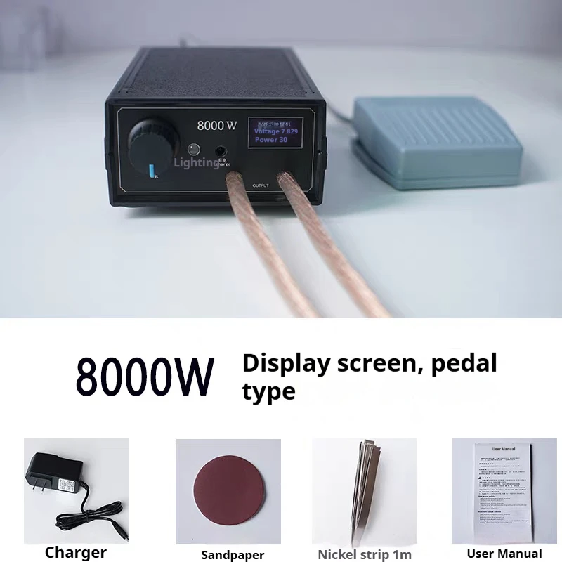 18650 Battery Welding Tool Adjustable Current 5000-12000W Handheld Spot Welding Machine Portable Spot Welding Machine view 2