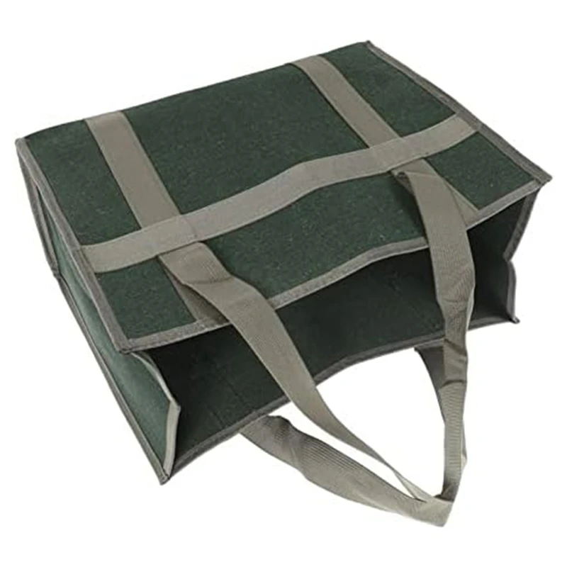 Wide Mouth Tool Bag, Portable Tool Organizer Canvas Large-Capacity Wear Resistant For Handyman For Maintenance Reusable