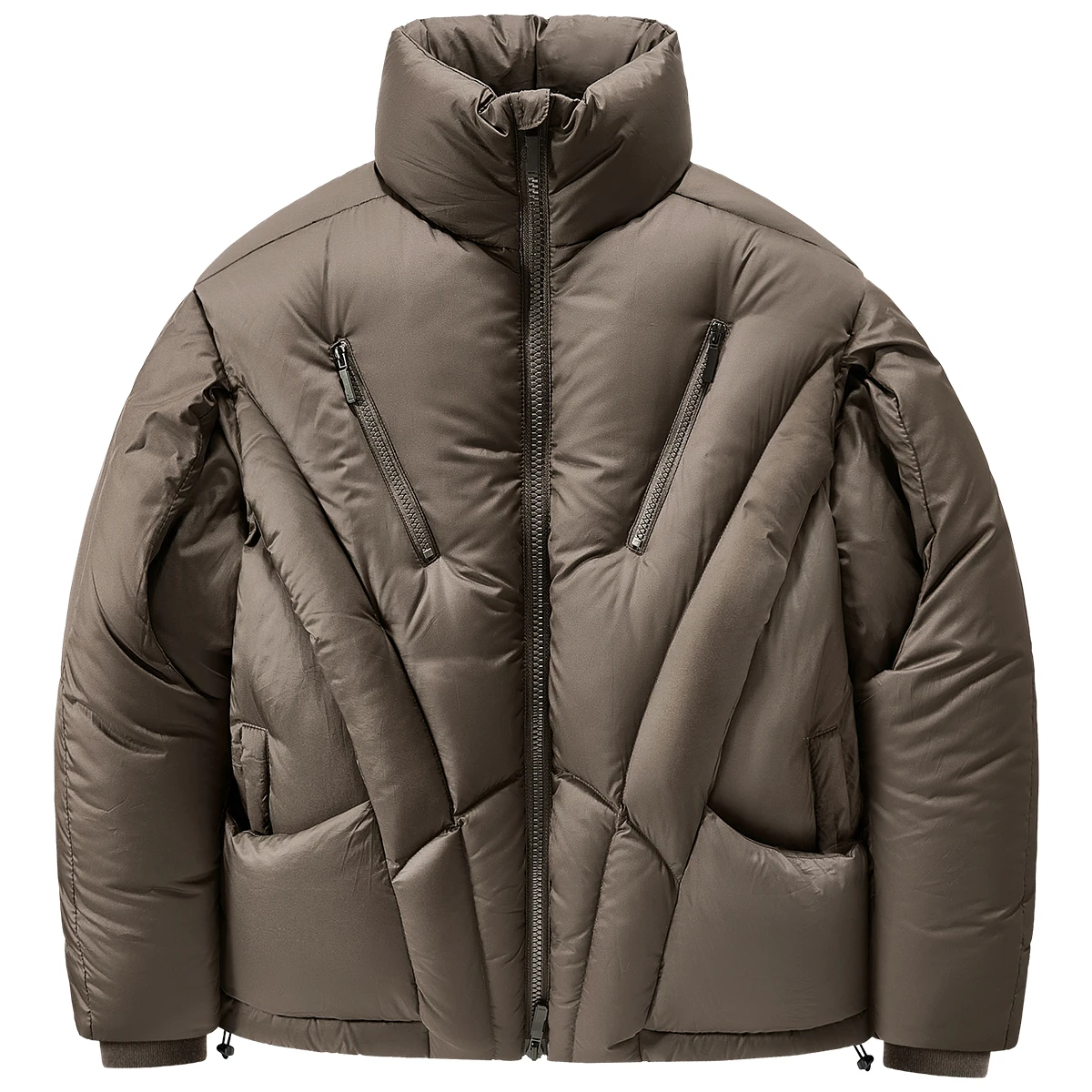 

Новый мужской зимний ветрозащитный пуховик со стоячим воротником, функциональный стиль, утепленное белое пальто на утином пуху