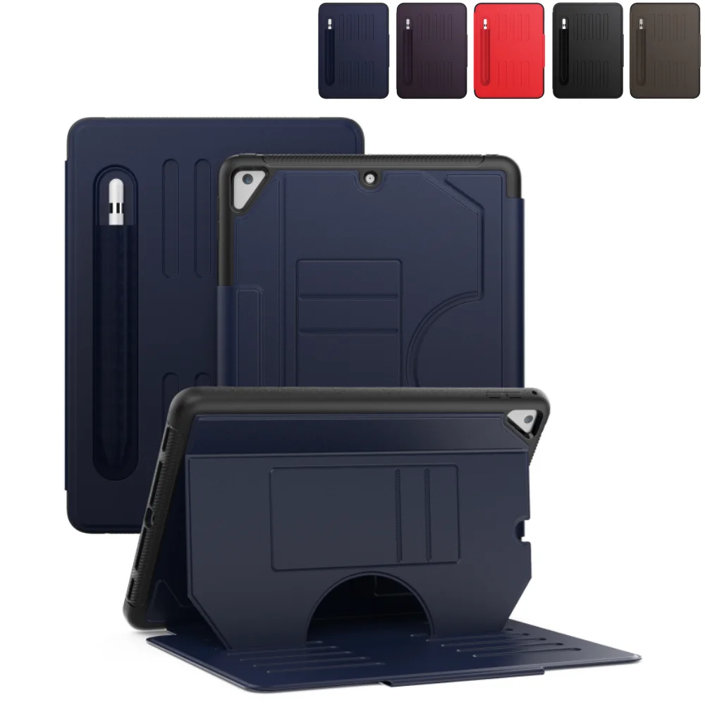 For iPad 10th 2022 Case 10.2 8th 9th 7th 5th 6th Multi-Layers Protective PU Leather Cover for iPad pro 9.7 Air 2 with Pen Slot