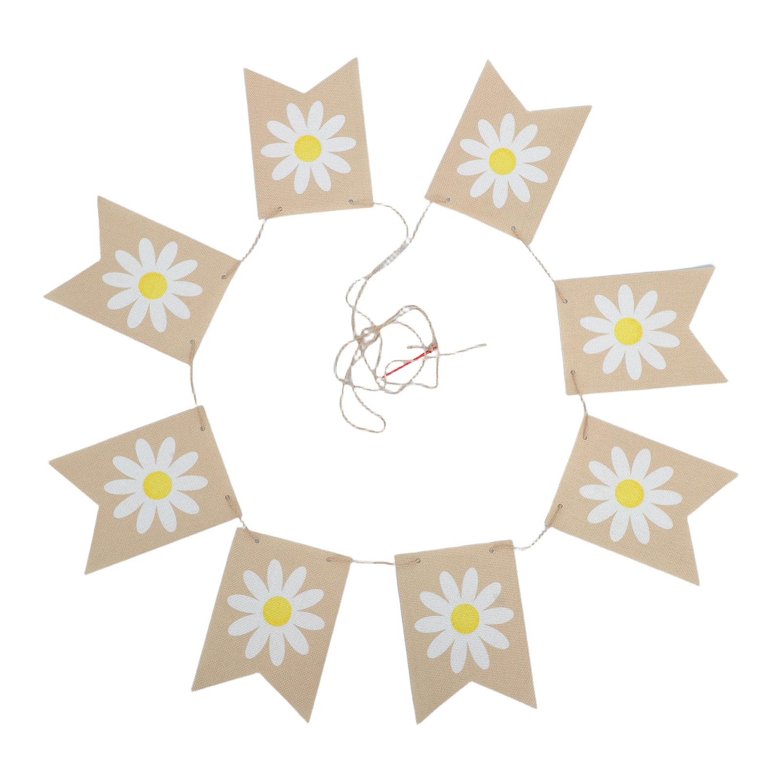 

1 Set Hello Banner Spring Party Burlap Pennant Flags For Classroom Garden Mantel Welcome Spring Festival Hanging Decoration