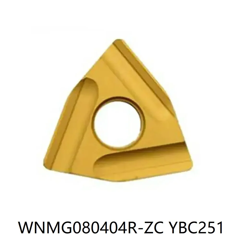 

WNMG080404R-ZC YBC251 ZCC Вставка для токарных инструментов для обработки стали 10 шт./кор. WNMG 080404R ZC
