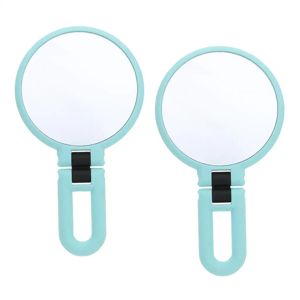 2Pcs Dual Foldable 15X Magnification Makeup Shaving Standing Vanity Mirror