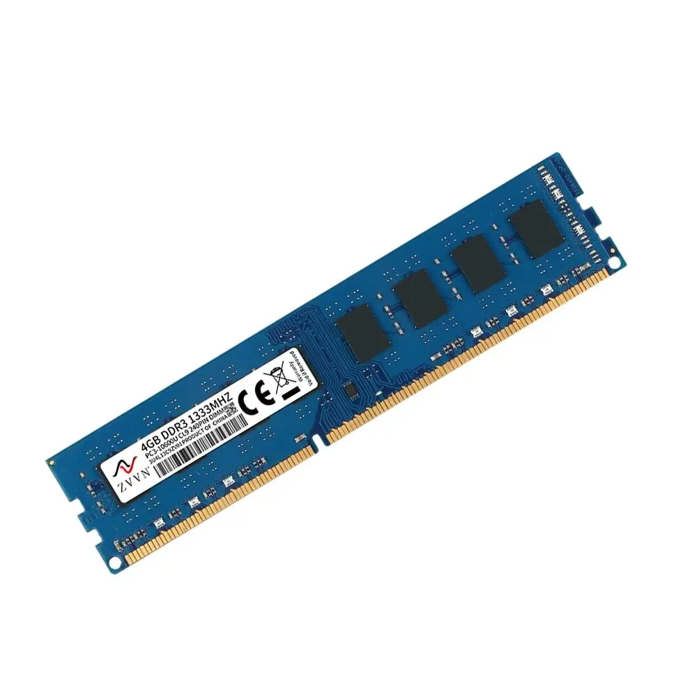 ZVVN 4 GB DDR3 1333 (PC3 10600) 240 Pin DIMM PC RAM Desktop Computer Geheugen Blauw Model 3U4L13C9ZV01