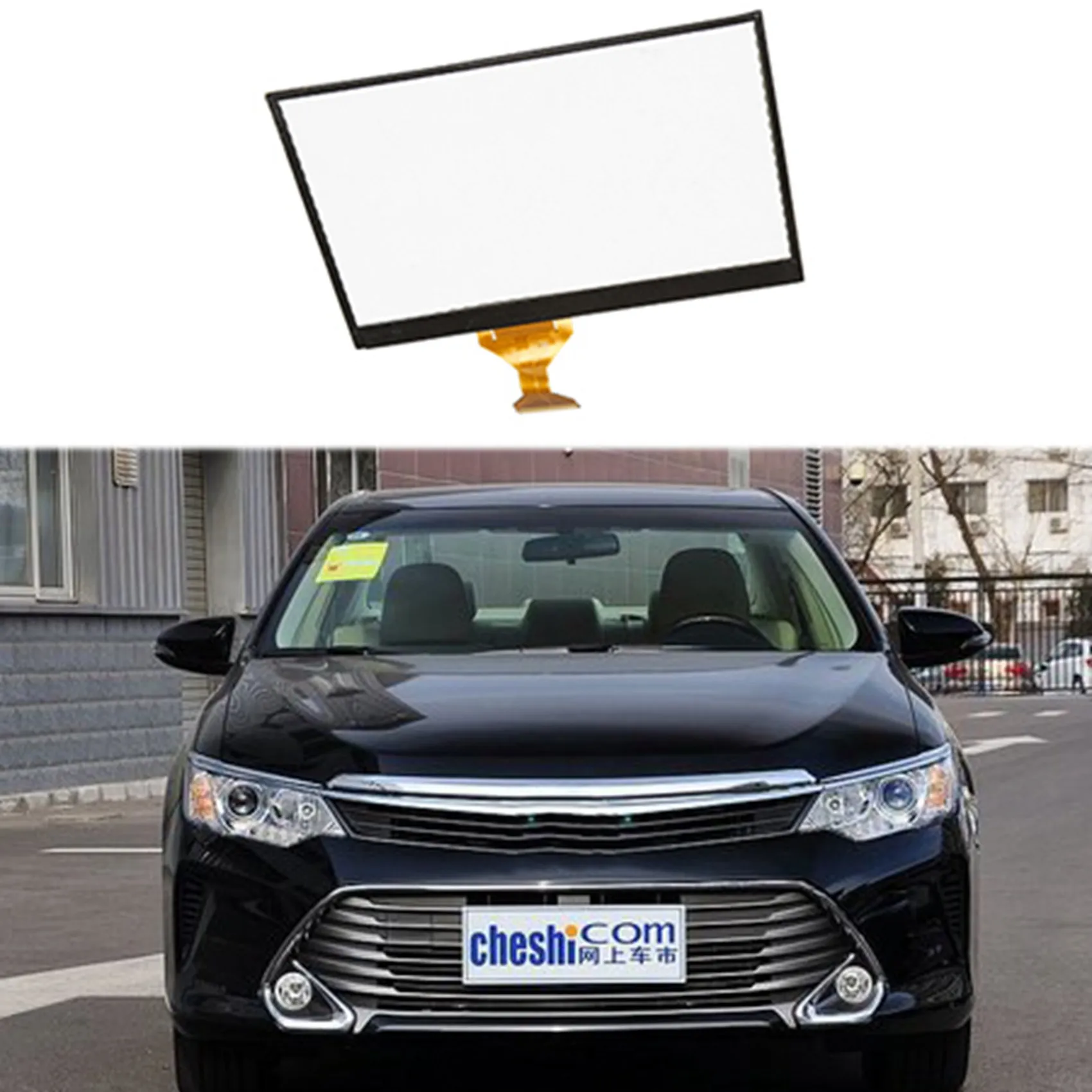 7 Inch 50 Pins Glass Contact Screen Panel Digitizer Lens Panel for Toyota Camry 2016 LQ070Y5LW04 LCD