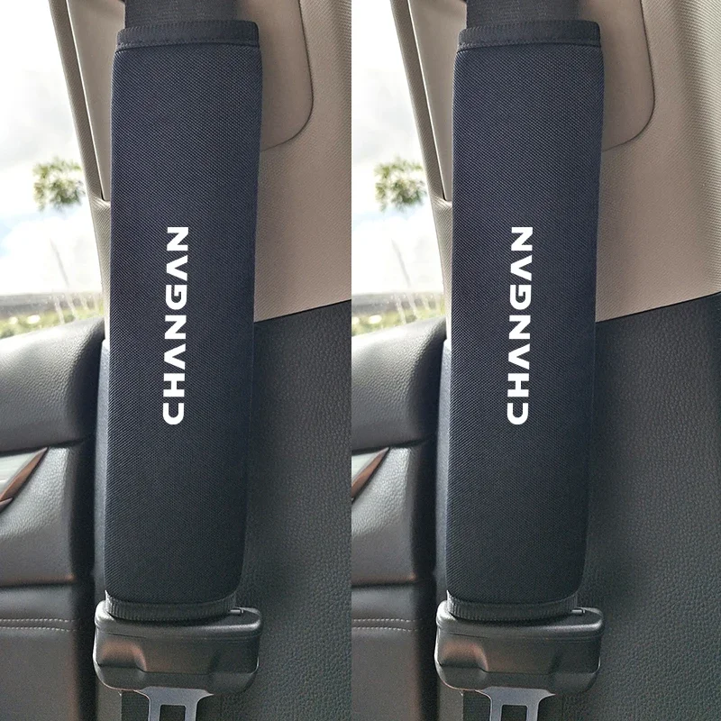 2X Car Seat Belt Cover Shoulder Strap Pad For Changan Unik Unit Univ Cs75Plus Cs35 CS55 Plus CS85 Cs95 HunterPlus Lamore Alsvin