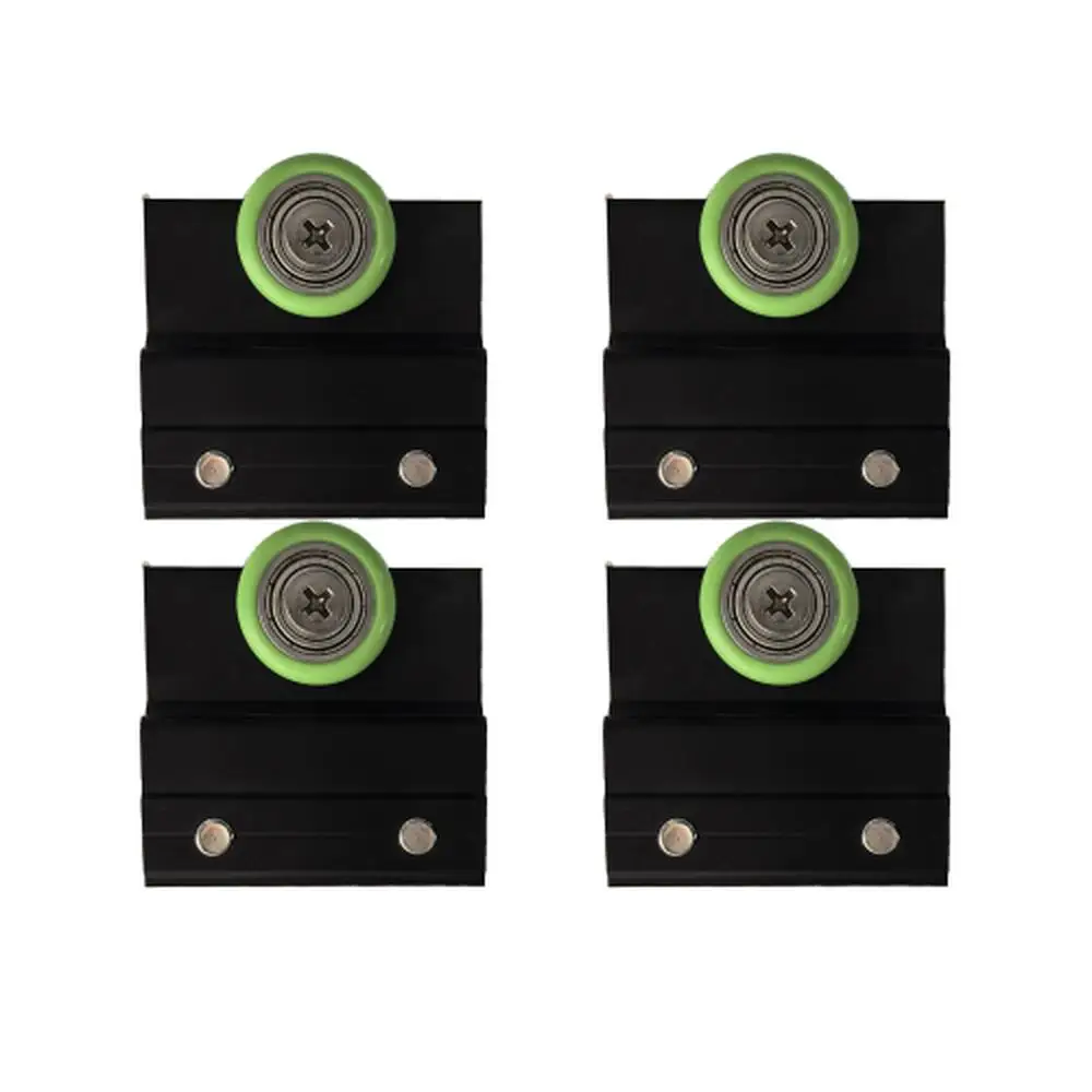 

Сменные ролики душевой двери, комплект из 4 шт., матовый черный с винтами для серии 24D03, тихие раздвижные стеклянные двери с высокой нагрузкой