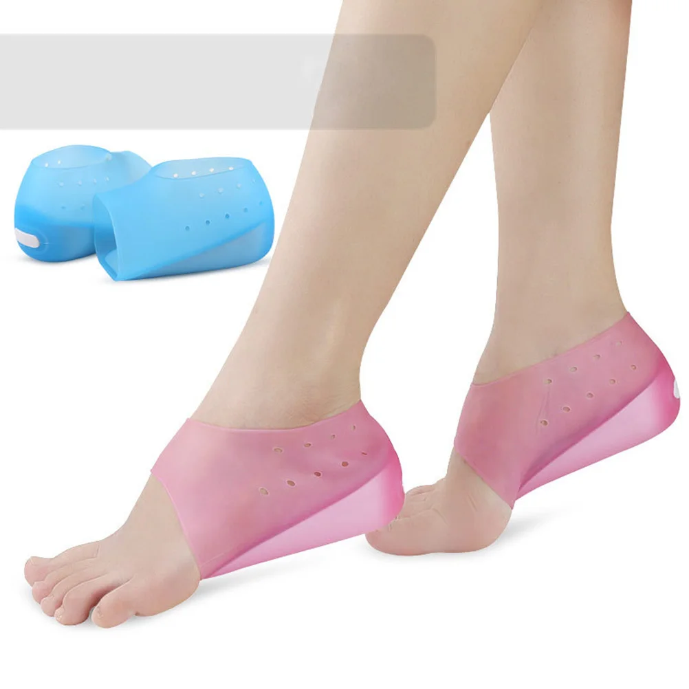 

Invisible Height Increase Insoles Silicone Comfortable Socks Heel Pads For Men Women Reusable Shockproof Anti-Slip