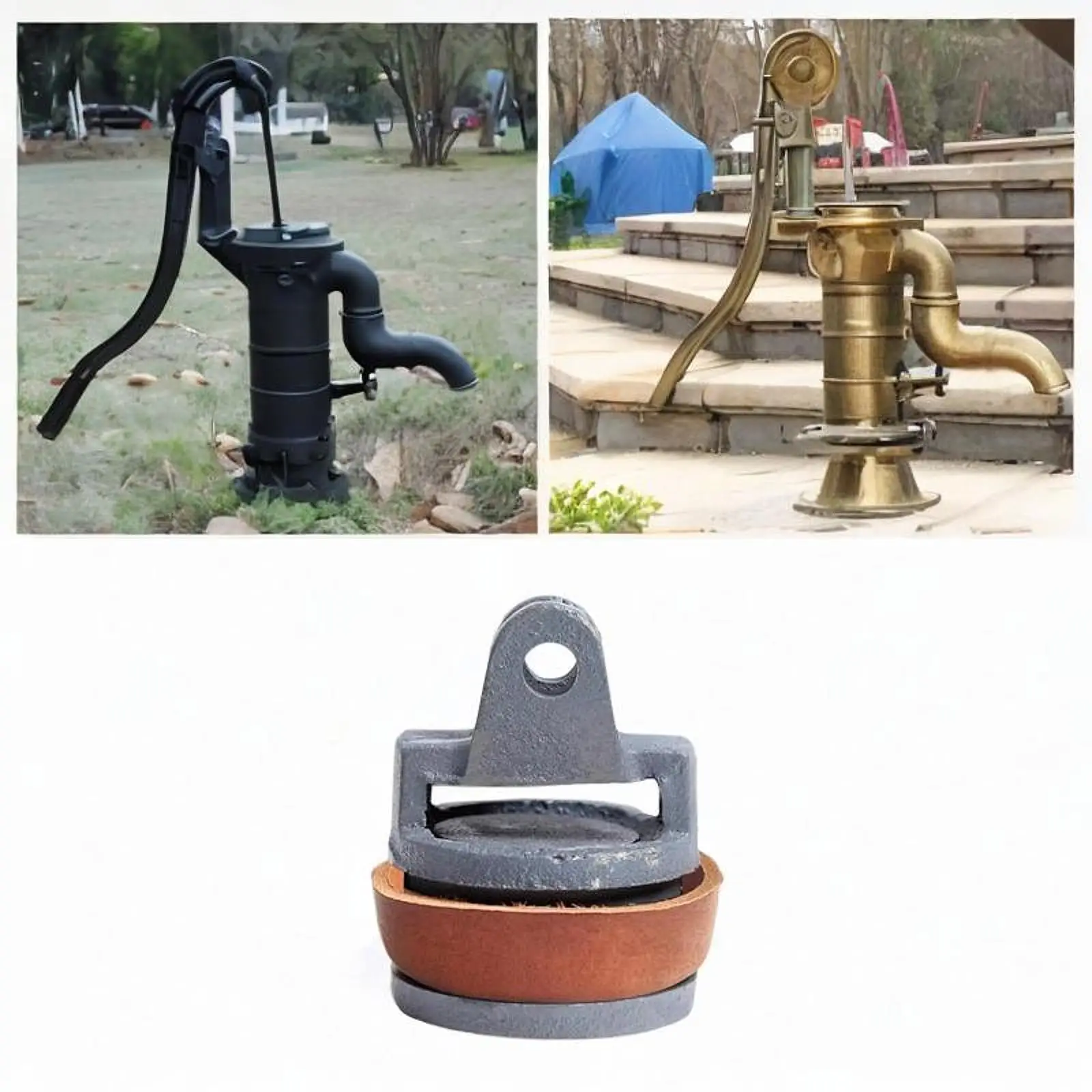 

Hand Pump Leather Cup Replacement Piston Seal Ring for Park Orchard Backyard