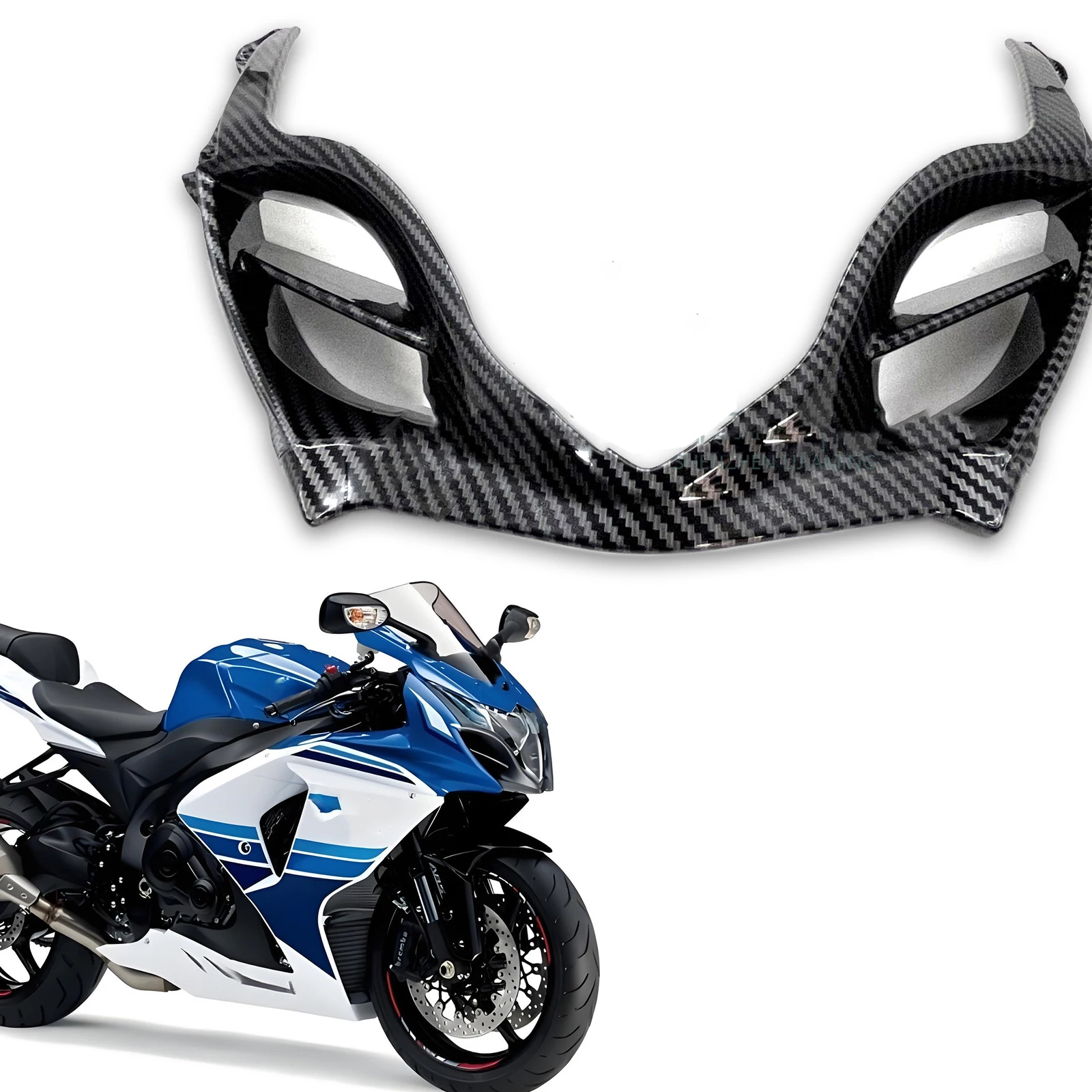 Motorcycle Front Headlight Nose Frame Cowling Cover Fairing Kit ABS Carbon Fiber For Suzuki GSXR 1000 K9 2009-2016