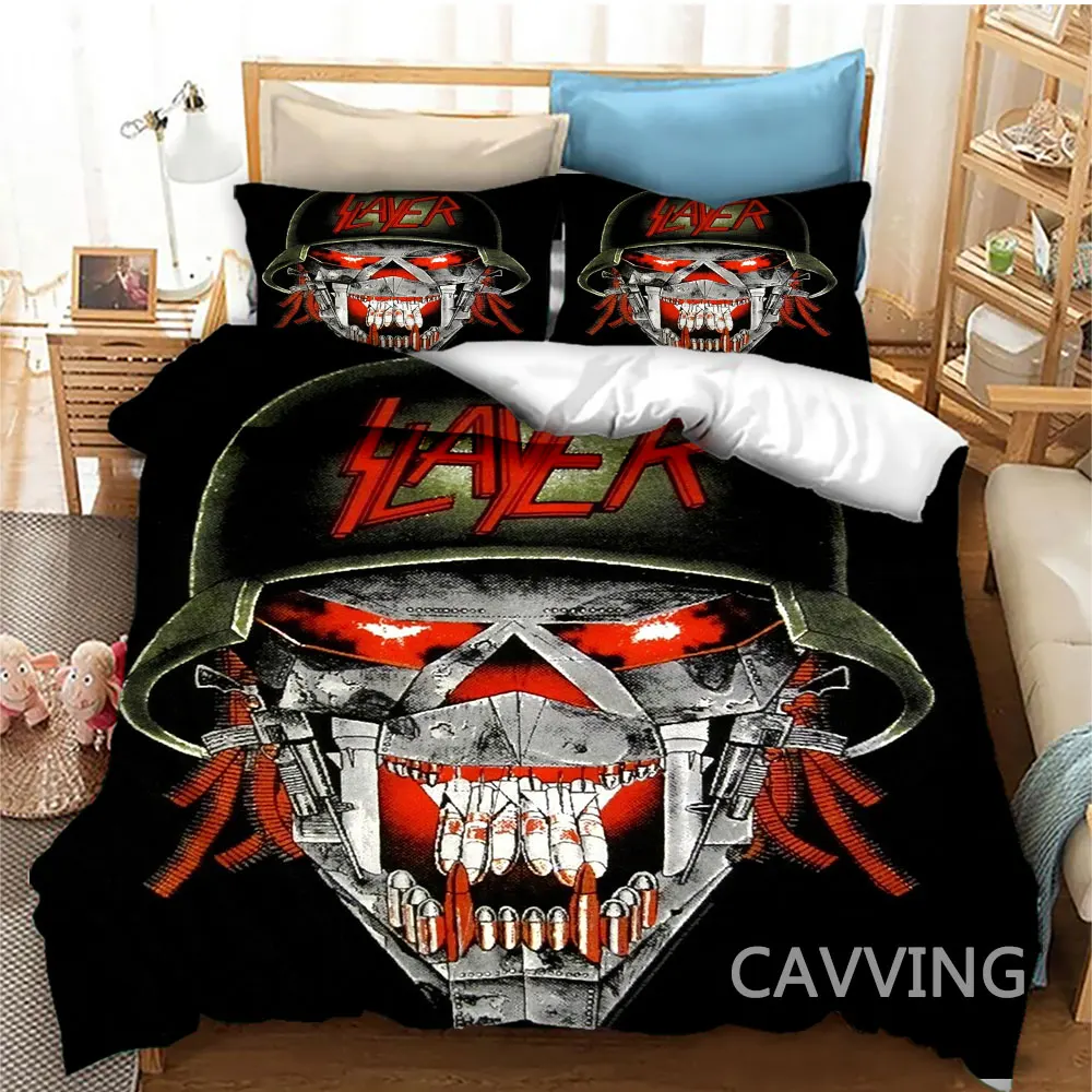 Slayer Rock Band  3D Printed Bedding Set Duvet Covers & Pillow Cases Comforter Quilt Cover (US/EU/AU Sizes) Home Textile   H01