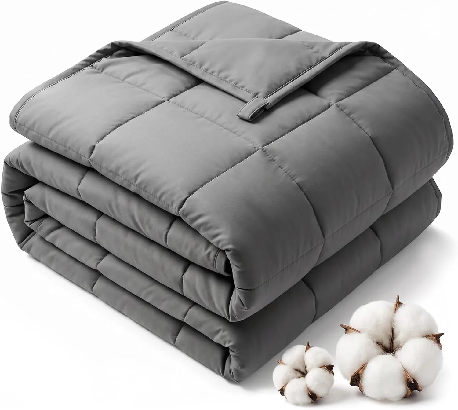 Cooling Weighted Blanket for Adults Heavy Blanket for Sleeping, Soft Breathable Cotton with Glass Beads, Machine Washable