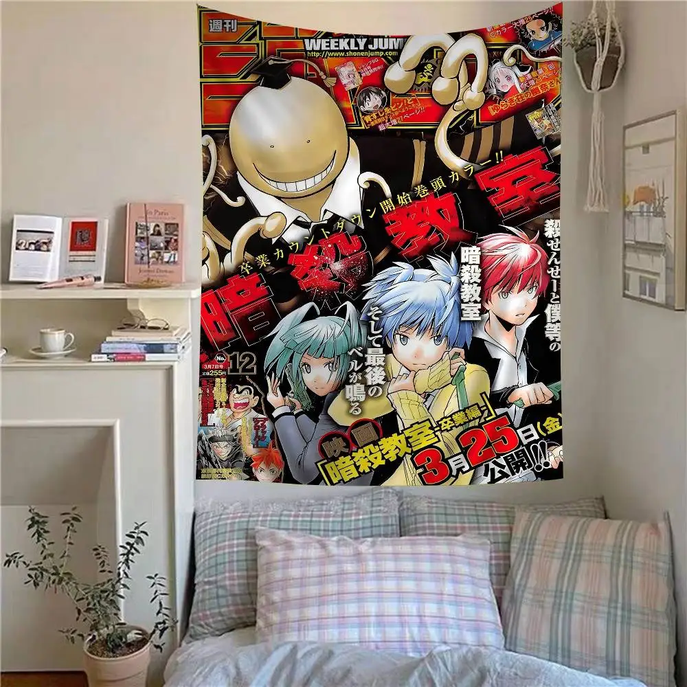 Anime Assassination Classroom Colorful Tapestry Wall Hanging Bohemian Wall Tapestries Mandala Wall Hanging Sheets