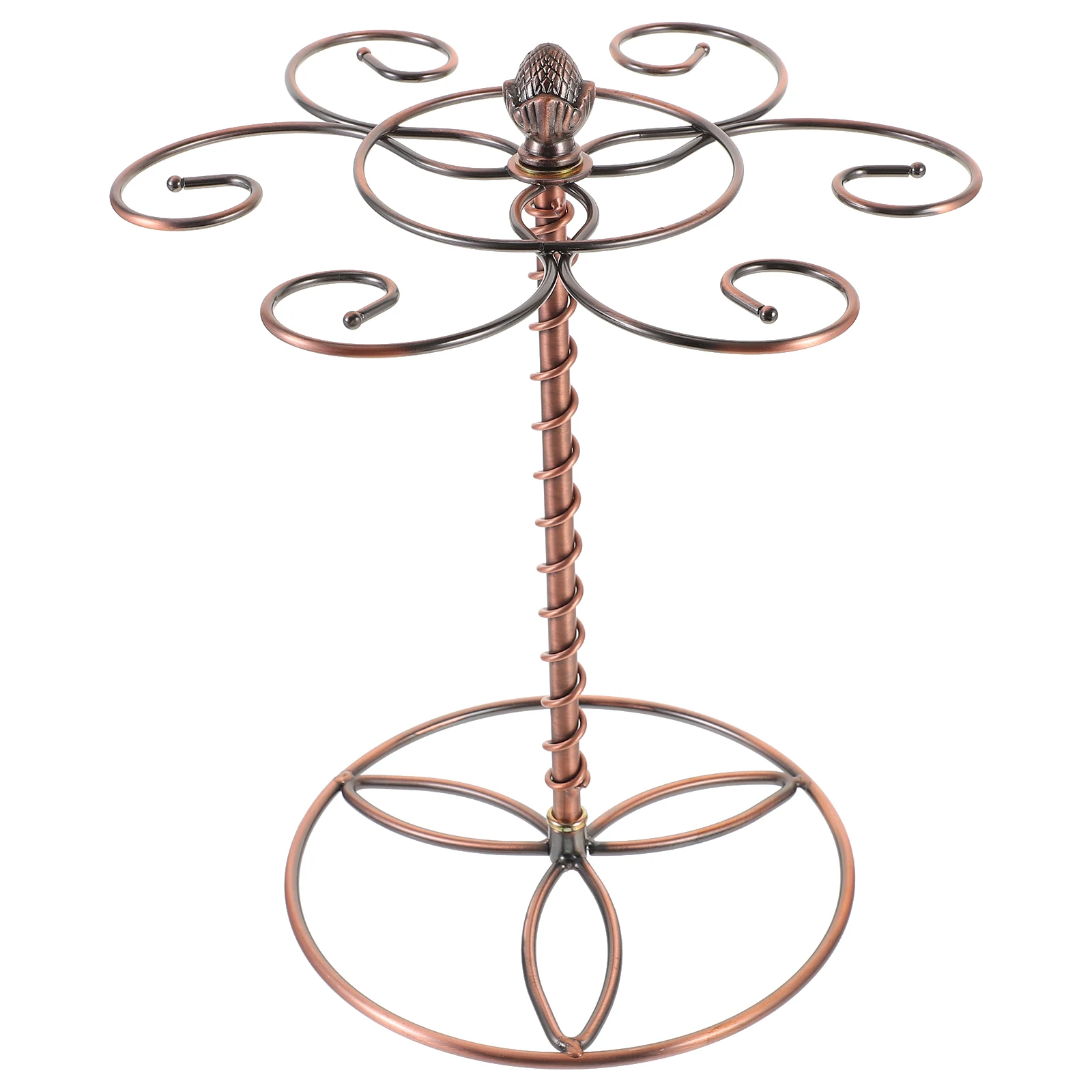 

Wine Glass Holder Iron Cup Rack Drinking Glasses Storage Organizer Vintage Stemware Saver Display Stand Mounted