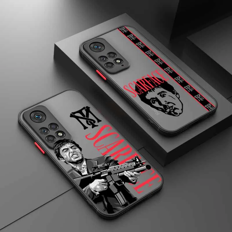

S-scarface Film classic For Xiaomi Redmi Note 14 13 12S 12 Turbo 11T 11E 11S 10S 10 Pro Plus Max Frosted Phone Case
