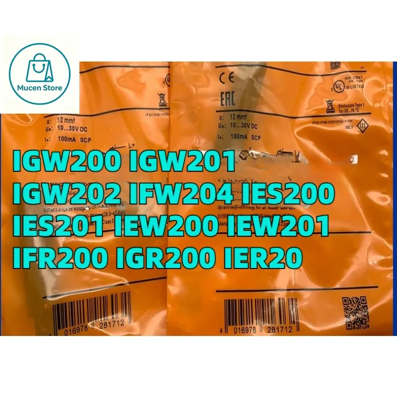 IGW200 IGW201 IGW202 IFW204 IES200 IES201 IEW200 IEW201 IFR200 IGR200 IER20  Inductive Proximity Switch Sensor
