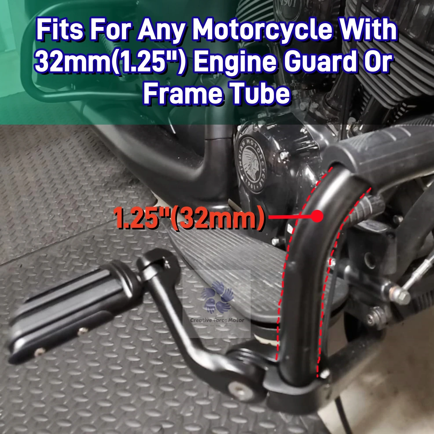 32mm Highway Foot Pegs Motorcycles Engine Guard Footrest For Honda Harley Sportster XL 1200 Iron 883 Road King Street Glide Dyna