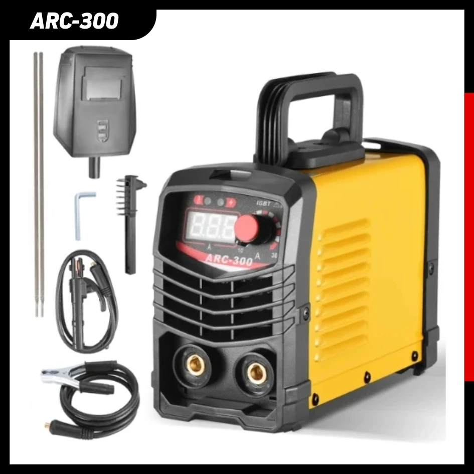 RR ARC MMA-300 Amp Welder IGBT Electric LCD Welder Inverter Portable Welder with Electrode Holder