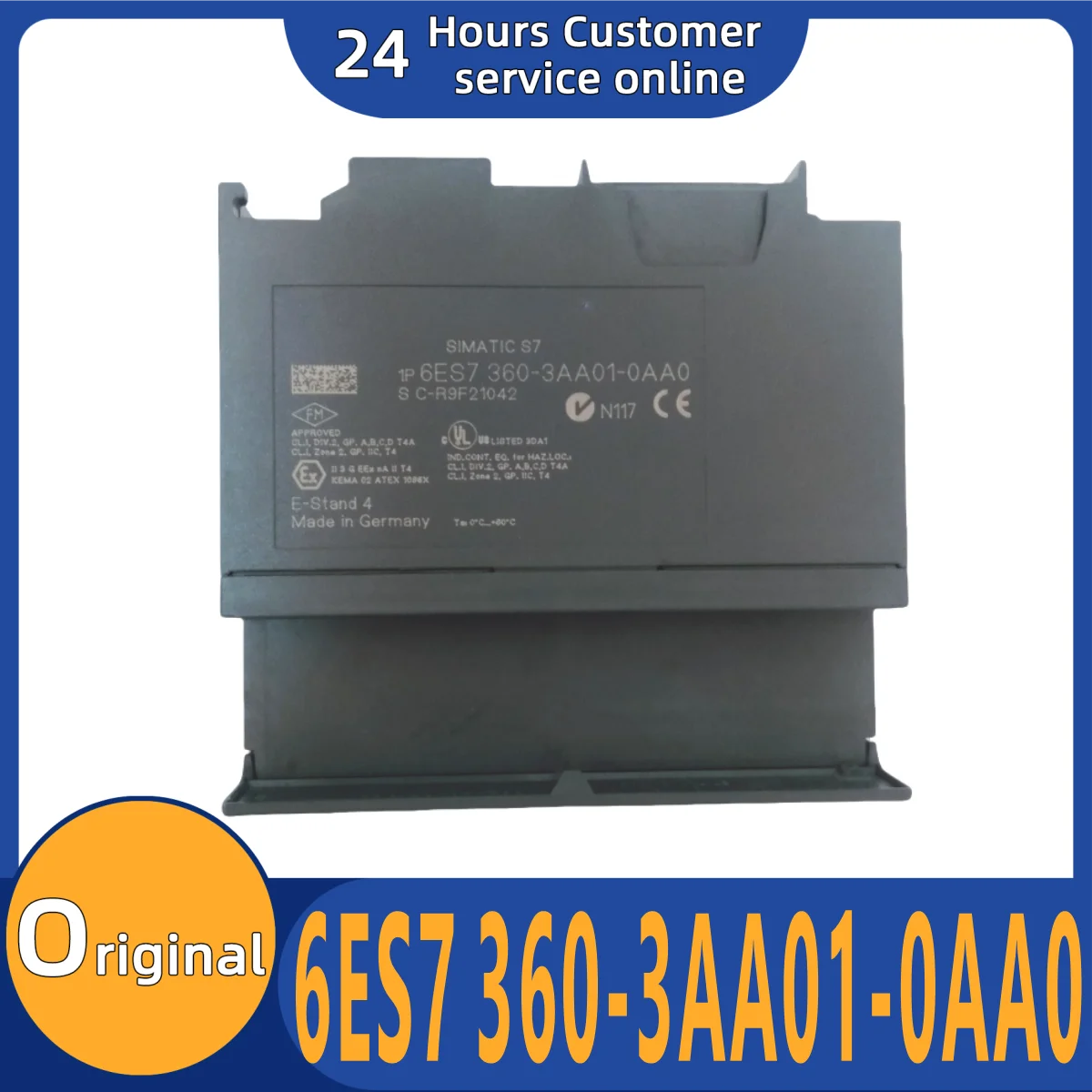 

Совершенно новый оригинальный модуль 6ES7 360-3AA01-0AA0