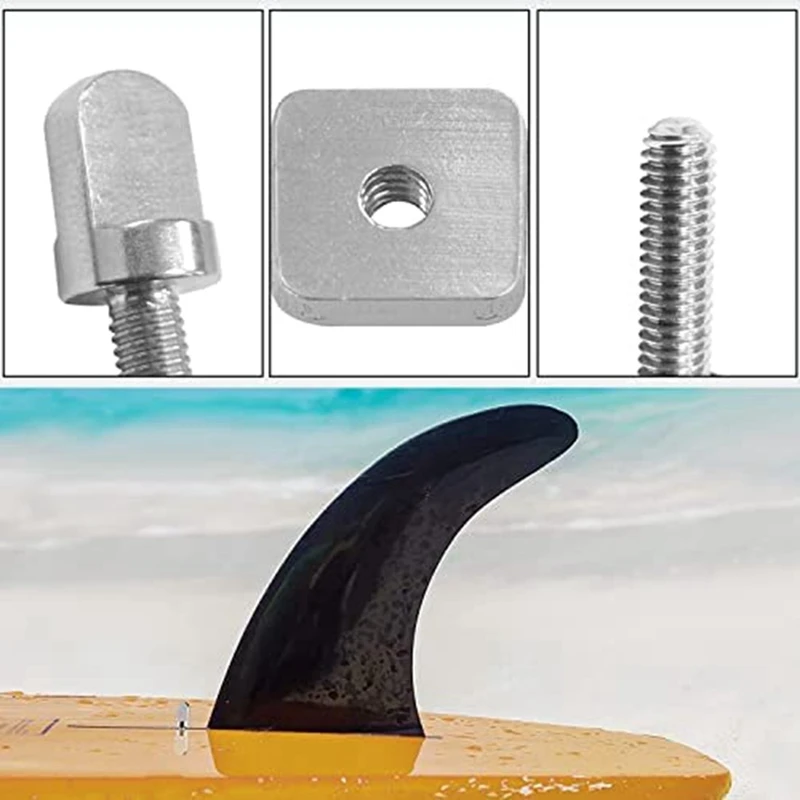 SUP Finnscrew Surfboard Fin Screws SUP Accessories For Box Surfboard, Paddle Board, Longboard Surf Outdoor Pack Of 12